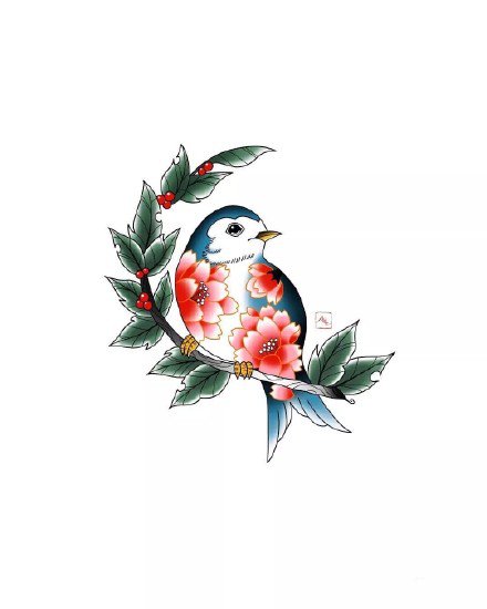 36款日式小图的纹身素材手稿图片(16/36)