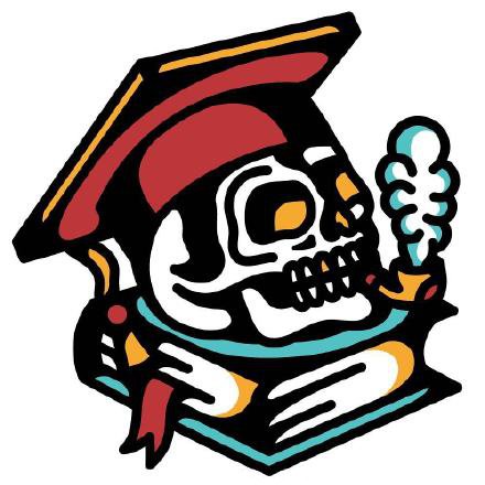 30款oldschool风格的骷髅纹身图案手稿(22/30)