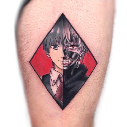 漫画东京喰种主题的一组东京食尸鬼的纹身作品图片