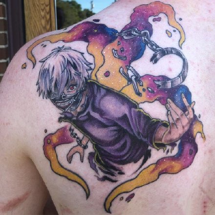 漫画东京喰种主题的一组东京食尸鬼的纹身作品图片