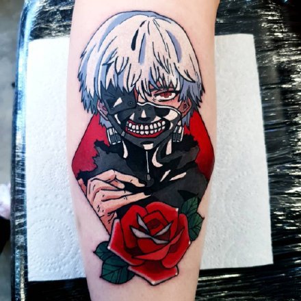 漫画东京喰种主题的一组东京食尸鬼的纹身作品图片