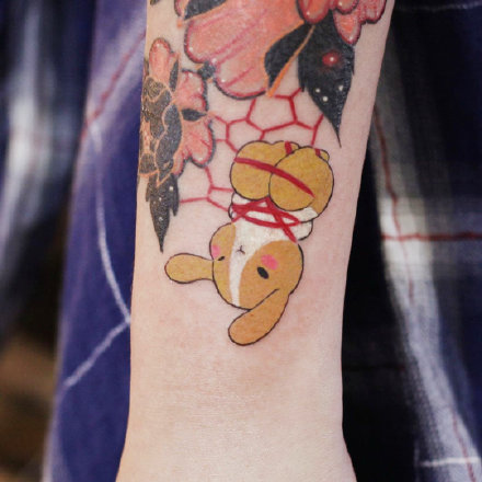 萌兔纹身 萌萌哒的一组小兔子纹身图案作品