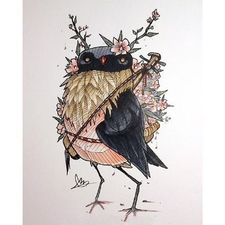 创意的一组新传统小怪兽纹身素材手稿图片(9/9)