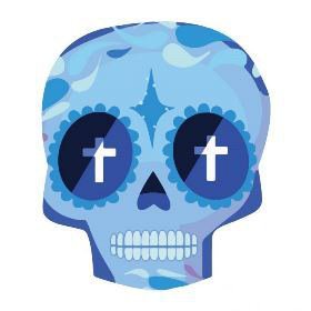 27款小清新的彩色花骷髅纹身手稿素材(6/27)