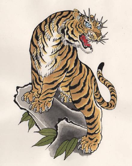 传统的36款小彩图纹身手稿图片(13/36)