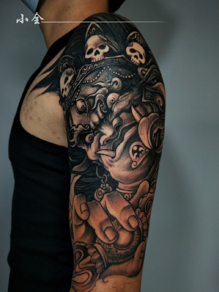 15款传统的大黑天纹身图案作品