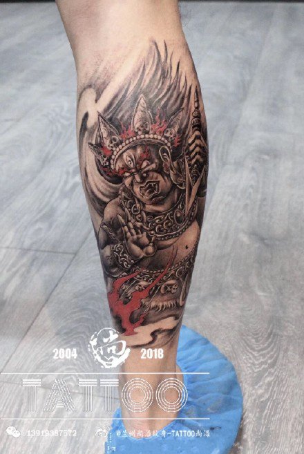 15款传统的大黑天纹身图案作品
