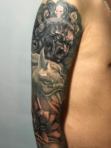 15款传统的大黑天纹身图案作品