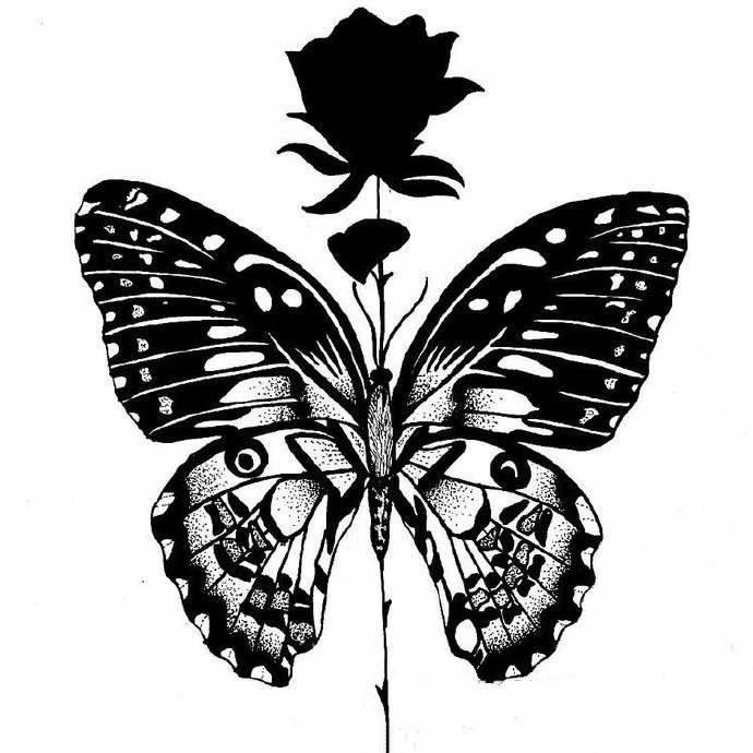 43款创意的国外黑白纹身手稿素材(42/43)