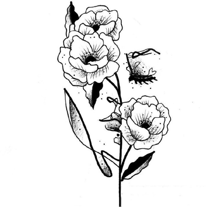 43款创意的国外黑白纹身手稿素材(27/43)