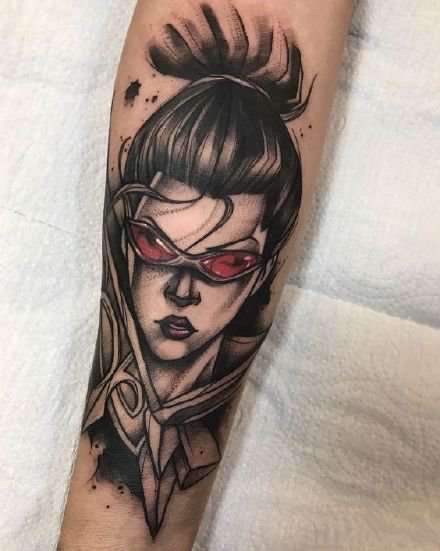 英雄联盟纹身 9款LOL英雄联盟皮肤人物的包臂纹身作品