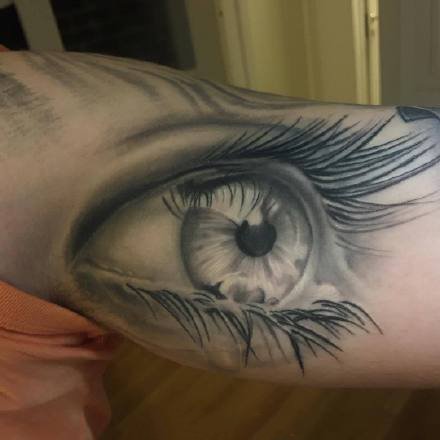 眼睛纹身 超逼真的几款写实眼3d睛纹身图案