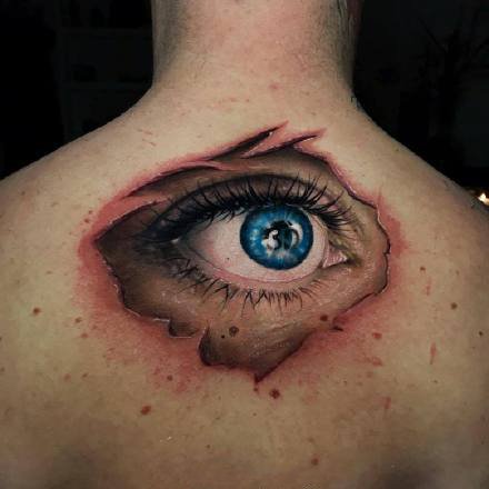 眼睛纹身 超逼真的几款写实眼3d睛纹身图案