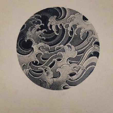 一组浪花主题的纹身手稿图片欣赏(5/9)