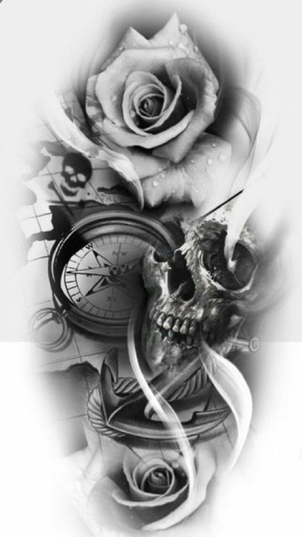 欧美写实的33款包臂纹身素材手稿赏析(33/33)