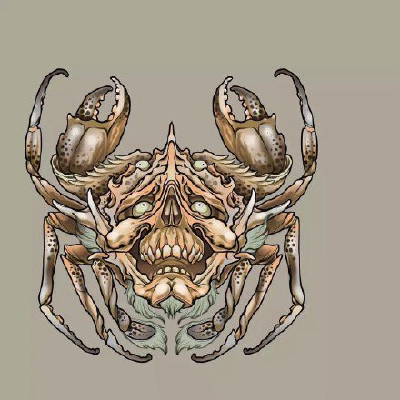 很有创意的一组newschool彩色动物纹身手稿图片(9/9)