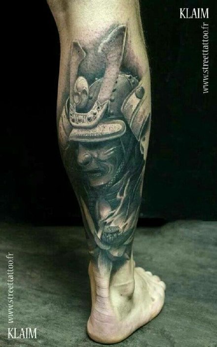 包臂包腿的9款鬼武士纹身作品和手稿