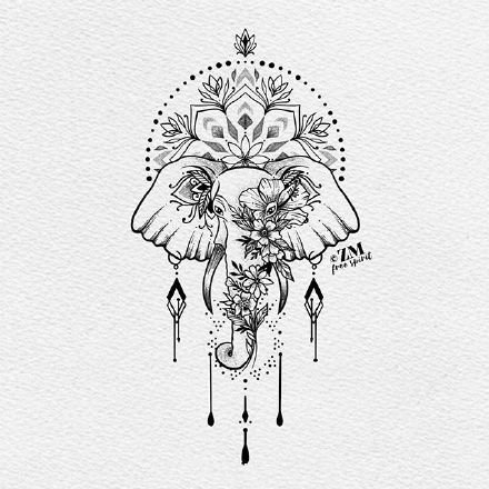 33款创意的插画黑图纹身手稿图片(25/33)