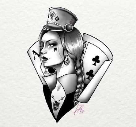 33款创意的插画黑图纹身手稿图片(12/33)