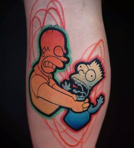 卡通辛普森的9款小纹身图片