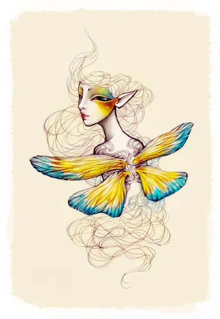 唯美小清新的创意女生小纹身手稿图片(8/9)