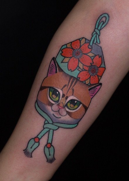 钱袋纹身 平安符钱袋主题的9款纹身图案作品