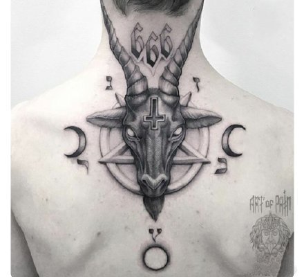 羊头刺青 适合十二生肖羊的一组羊纹身作品图片