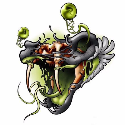 36款欧美school彩色的纹身手稿图片(33/36)