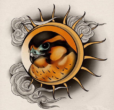 36款欧美school彩色的纹身手稿图片(14/36)