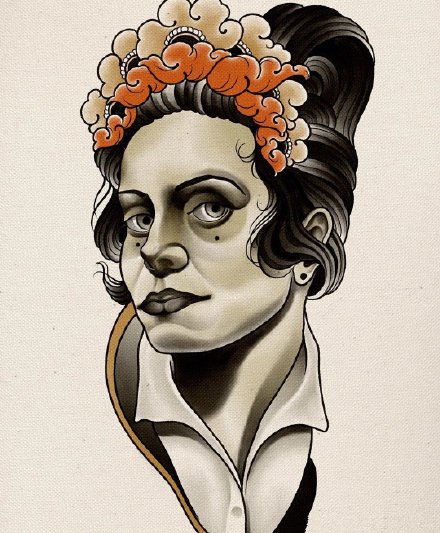 36款欧美school彩色的纹身手稿图片(8/36)