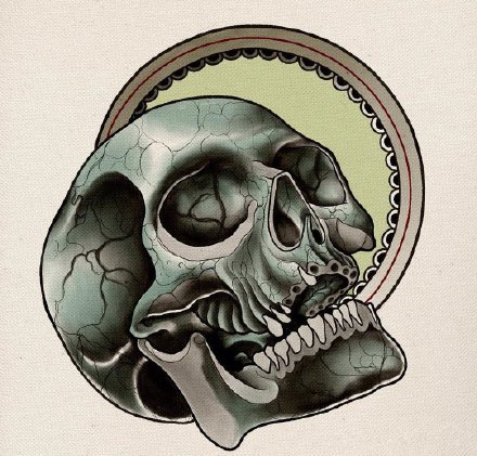 36款欧美school彩色的纹身手稿图片(9/36)