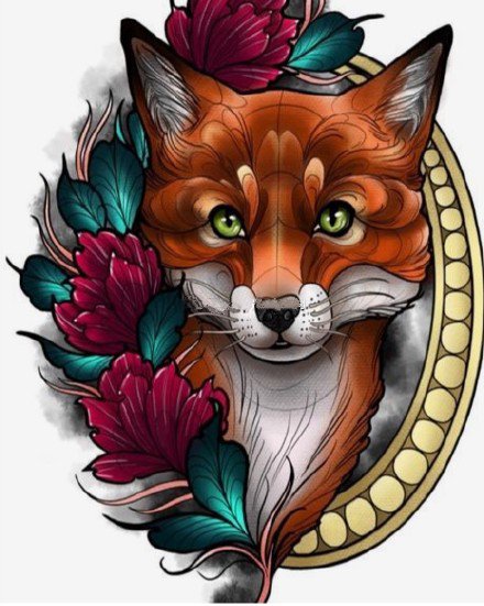 36款欧美school彩色的纹身手稿图片(7/36)