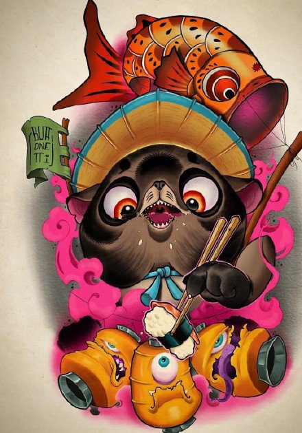 36款欧美school彩色的纹身手稿图片(2/36)