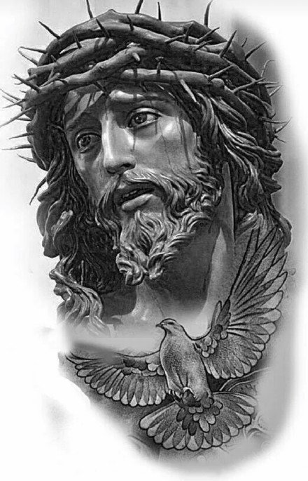 31款耶稣主题的纹身手稿素材图片赏析(22/31)