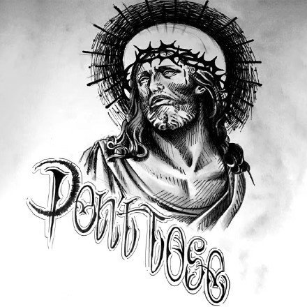 31款耶稣主题的纹身手稿素材图片赏析(17/31)