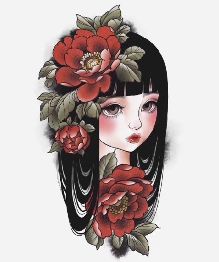 30款漂亮花卉主题的纹身手稿图片(18/30)