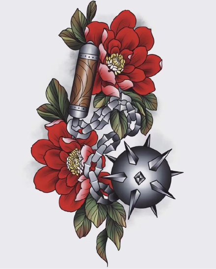 30款漂亮花卉主题的纹身手稿图片(13/30)
