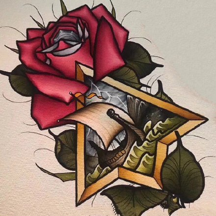 30款漂亮花卉主题的纹身手稿图片(10/30)