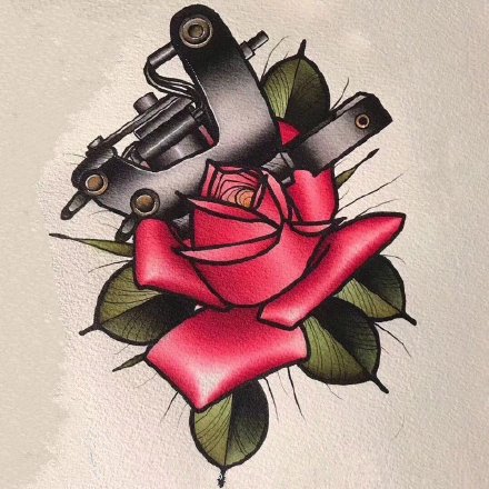 30款漂亮花卉主题的纹身手稿图片(9/30)