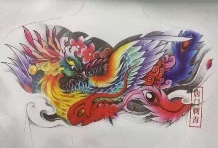 11款凤凰主题的纹身手稿图片赏析(11/11)