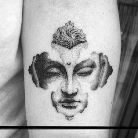 很有意思的一组黑灰创意国外纹身小图