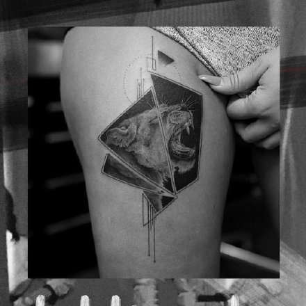 很有意思的一组黑灰创意国外纹身小图