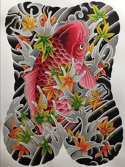 35款传统的大满背纹身手稿效果图赏析(23/35)