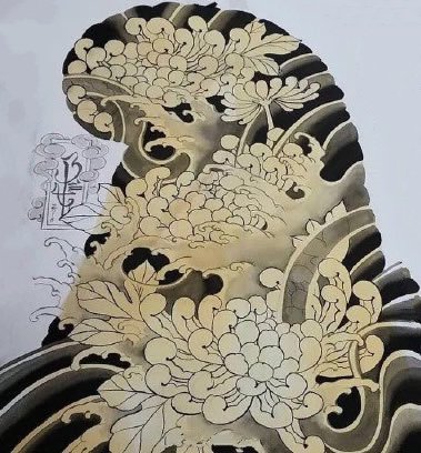 花卉主题的9款半甲纹身图片(8/9)