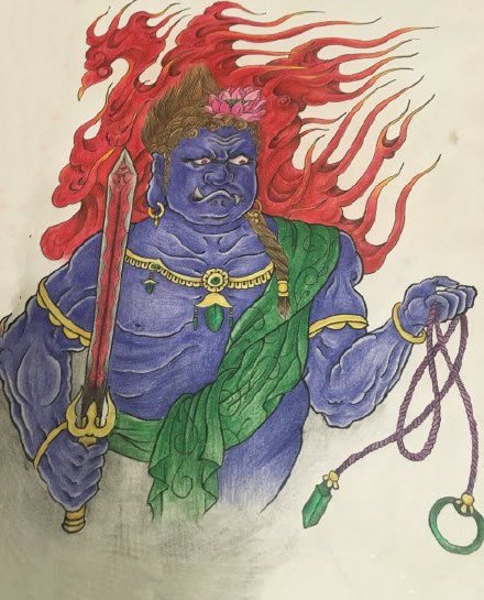 32款不动明王主题的纹身手稿 属鸡人的守护神(30/32)