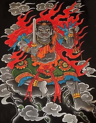 32款不动明王主题的纹身手稿 属鸡人的守护神(21/32)