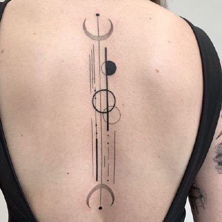 黑灰几何小清新的9款纹身作品