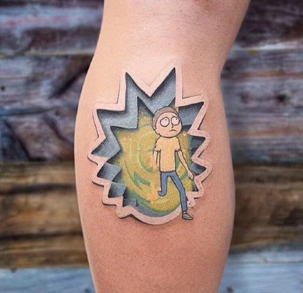 贴纸风效果的9款纹身作品图片