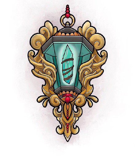 一组school的古灯主题纹身素材图片欣赏(7/9)