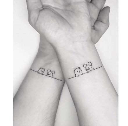闺蜜纹身 24款适合闺蜜姐妹的小纹身作品